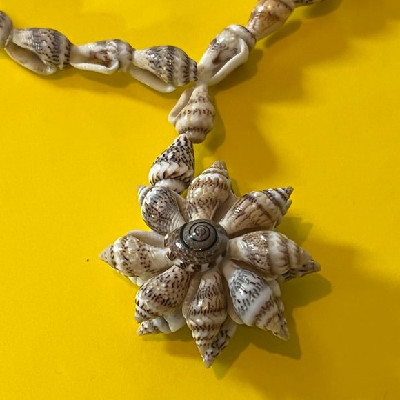 Unique Handmade Seashell Necklace - Picture 5 of 9